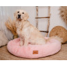 MIMIKO Pets Legowisko Shaggy okrągłe XXL 100cm różowe - All4Animals