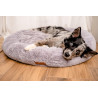 MIMIKO Pets Legowisko Shaggy okrągłe XXL 100cm szare - All4Animals