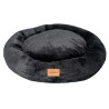 MIMIKO Pets Legowisko Shaggy okrągłe XL 75cm czarne - All4Animals