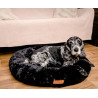 MIMIKO Pets Legowisko Shaggy okrągłe XL 75cm czarne - All4Animals