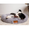 MIMIKO Pets Legowisko Shaggy okrągłe XL 75cm szare - All4Animals