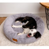 MIMIKO Pets Legowisko Shaggy okrągłe XL 75cm szare - All4Animals