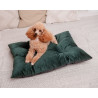 MIMIKO Pets Legowisko Poducha Velvet 70x50cm butelkowa zieleń - All4Animals