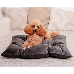 MIMIKO Pets Legowisko Poducha Velvet 70x50cm grafit - All4Animals