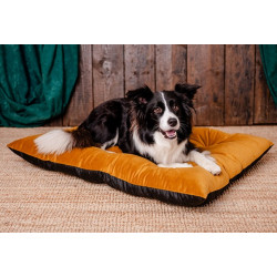 MIMIKO Pets Legowisko Poducha Velvet 100x70cm musztarda - All4Animals