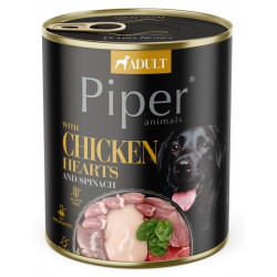Piper Pies Serca kurczaka i szpinak puszka 800g - All4Animals
