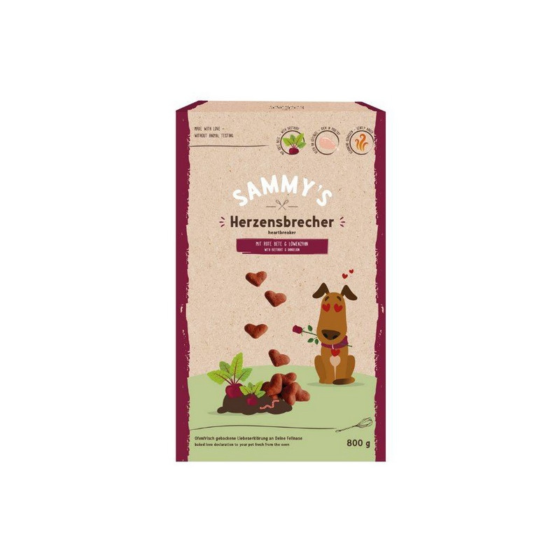 Sammy's Heartbreaker Serduszka 800g - All4Animals Sammy's Heartbreaker Serduszka 800g - All4Animals