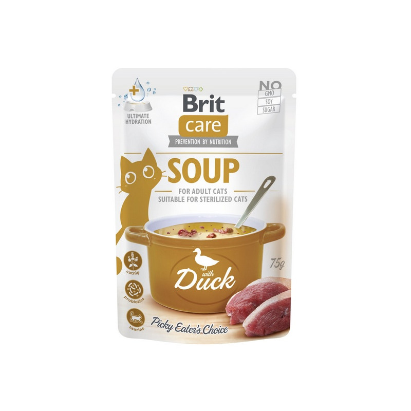 Brit Care Cat Soup Duck saszetka 75g - All4Animals