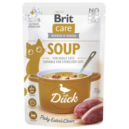 Brit Care Cat Soup Duck saszetka 75g - All4Animals
