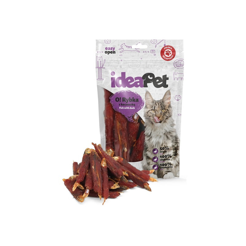 IdeaPet O! Kot Ryba z kaczką 60g - All4Animals