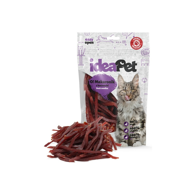 IdeaPet O! Kot Makaron z kaczki 60g - All4Animals