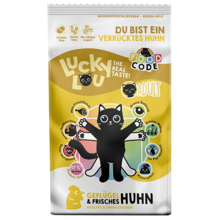 Lucky Lou Food Code Lifestage Adult Drób & Kurczak 1,7kg - All4Animals