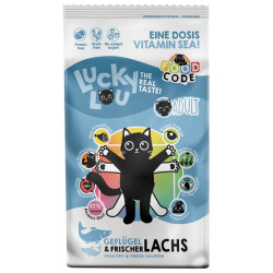 Lucky Lou Food Code Lifestage Adult Drób & Łosoś 340g - All4Animals