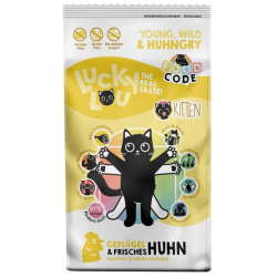 Lucky Lou Food Code Lifestage Kitten Drób & Kurczak 340g - All4Animals