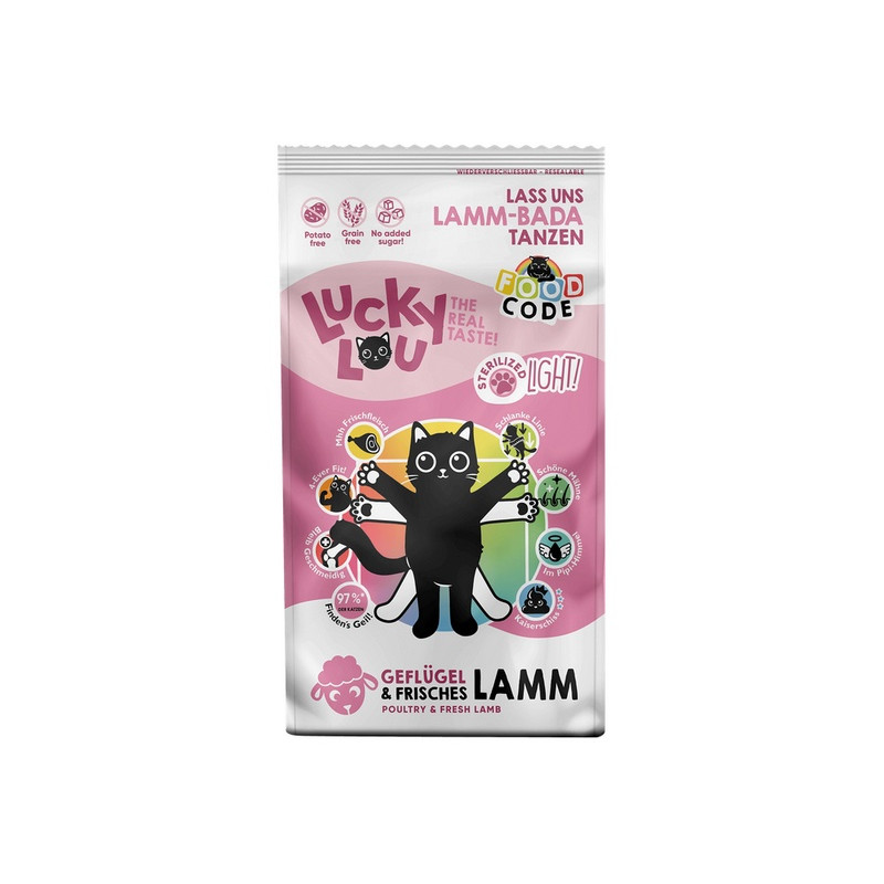Lucky Lou Food Code Lifestage Light Drób & Jagnięcina 340g - All4Animals