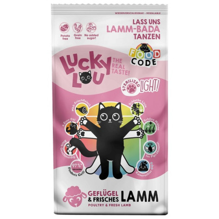 Lucky Lou Food Code Lifestage Light Drób & Jagnięcina 340g - All4Animals