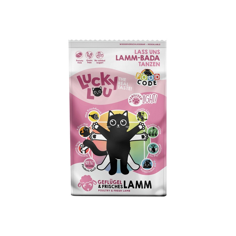 Lucky Lou Food Code Lifestage Light Drób & Jagnięcina 750g - All4Animals