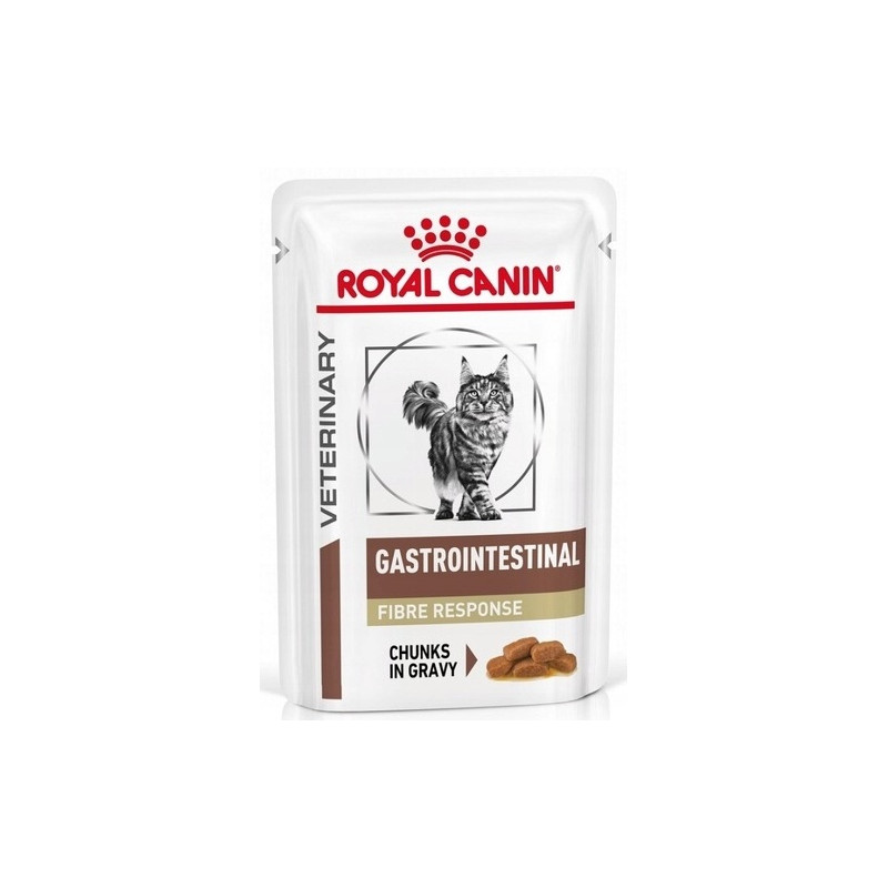Royal Canin Veterinary Diet Feline Gastrointestinal Fibre Response w sosie saszetka 85g - All4Animals