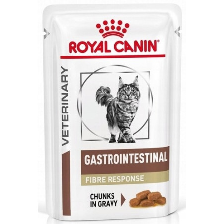 Royal Canin Veterinary Diet Feline Gastrointestinal Fibre Response w sosie saszetka 85g - All4Animals