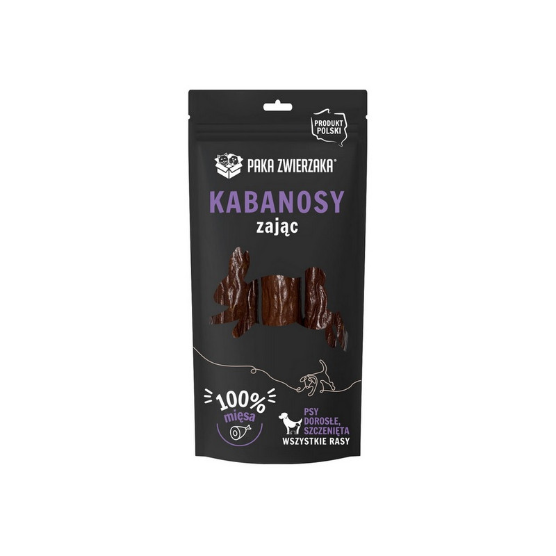 Paka Zwierzaka Kabanosy Zając 3szt 80g - All4Animals
