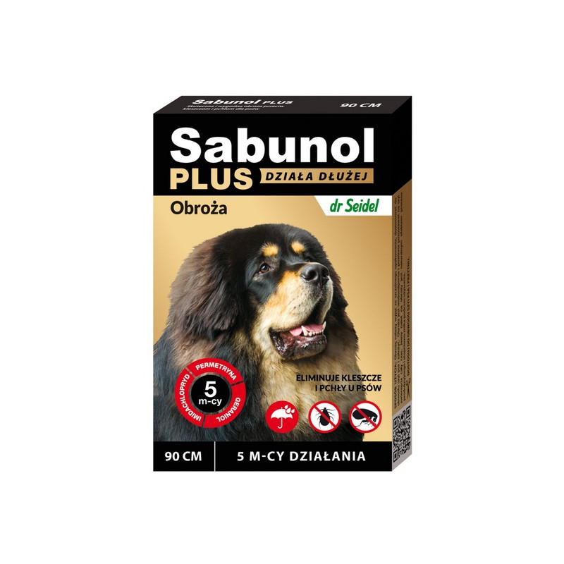 Sabunol Obroża Plus przeciw pchłom dla psa 90cm - All4Animals