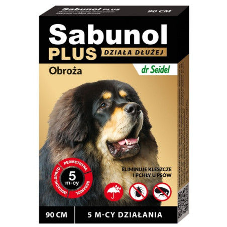 Sabunol Obroża Plus przeciw pchłom dla psa 90cm - All4Animals