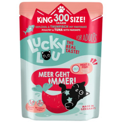Lucky Lou Lifestage Adult Drób i tuńczyk saszetka 300g - All4Animals