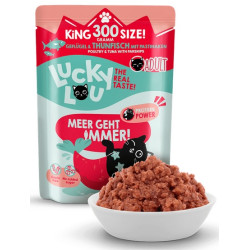 Lucky Lou Lifestage Adult Drób i tuńczyk saszetka 300g - All4Animals