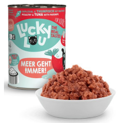 Lucky Lou Lifestage Adult Drób i tuńczyk puszka 400g - All4Animals