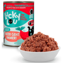 Lucky Lou Lifestage Adult Drób i tuńczyk puszka 400g - All4Animals