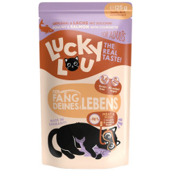 Lucky Lou Lifestage Adult Drób i łosoś saszetka 125g - All4Animals