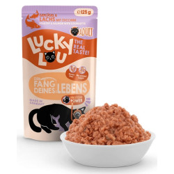 Lucky Lou Lifestage Adult Drób i łosoś saszetka 125g - All4Animals
