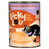 Lucky Lou Lifestage Adult Drób i łosoś puszka 400g - All4Animals