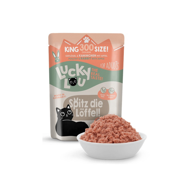 Lucky Lou Lifestage Adult Drób i królik saszetka 300g - All4Animals