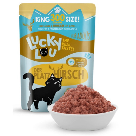 Lucky Lou Lifestage Adult Drób i jeleń saszetka 300g - All4Animals
