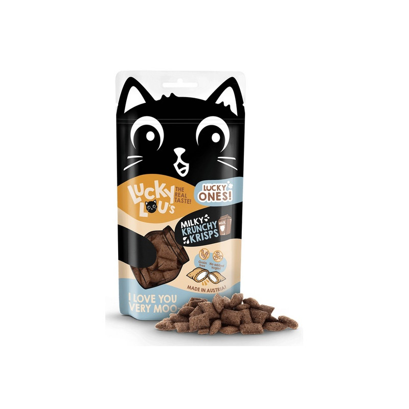 Lucky Lou Lucky Ones Krunchy Krisps Mleko 60g - All4Animals