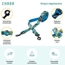 CHABA Smycz regulowana Story III S 16mm/260cm Carnival - All4Animals