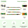 CHABA Smycz z amortyzatorem do biegania Story III L 25mm/280cm Jumbo - All4Animals