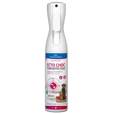 Francodex Ecto Choc Parasites Duo Mgiełka przeciwpasożytnicza dla psów i kotów 290ml - All4Animals