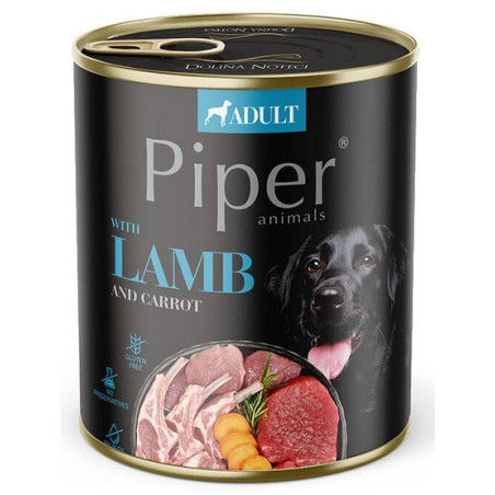 Piper Pies Jagnięcina, marchew puszka 800g - All4Animals