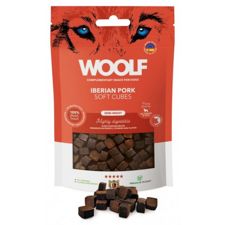 Woolf Soft Cubes Iberian Pork 100g - All4Animals