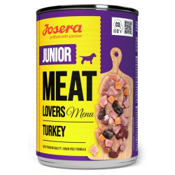 Josera Meat Lovers Menu Junior Indyk puszka 400g - All4Animals