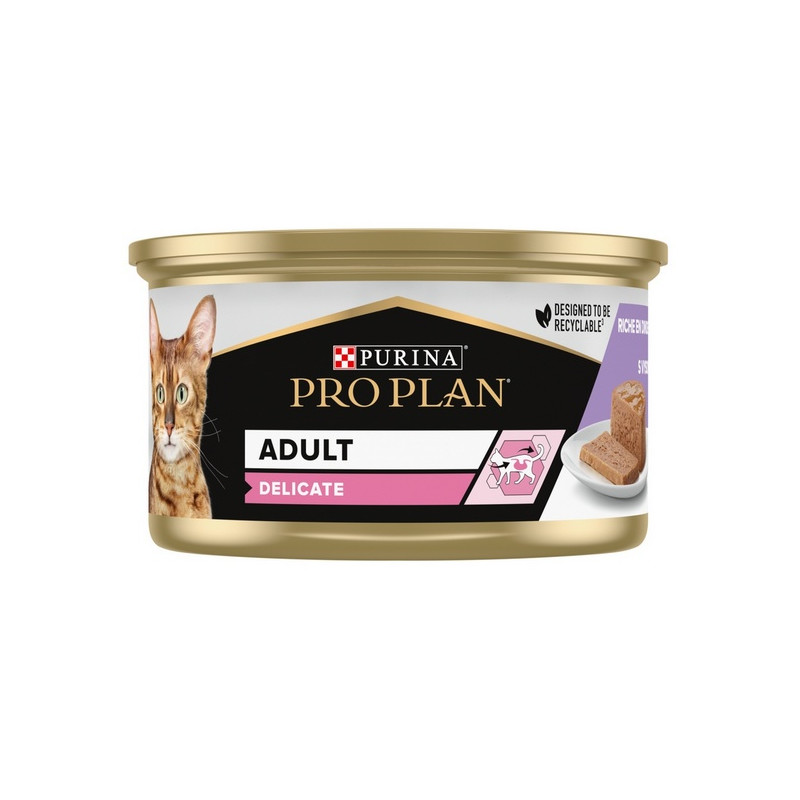 Purina Pro Plan Cat Delicate indyk mus puszka 85g - All4Animals