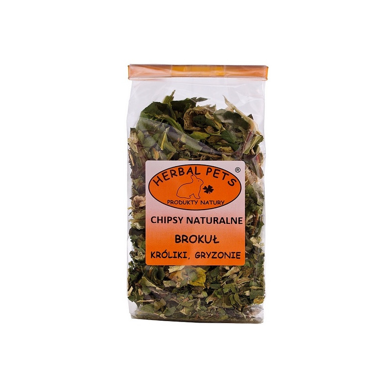Herbal Pets Chipsy naturalne - brokuł 50g - All4Animals