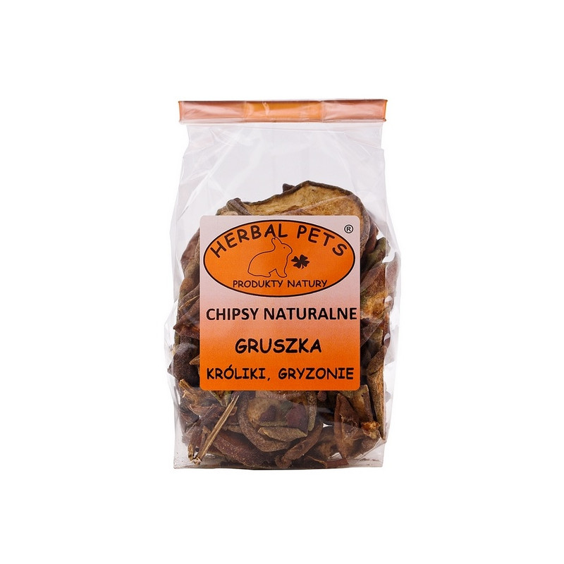 Herbal Pets Chipsy naturalne - gruszka 75g - All4Animals