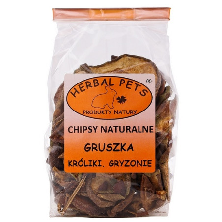 Herbal Pets Chipsy naturalne - gruszka 75g - All4Animals