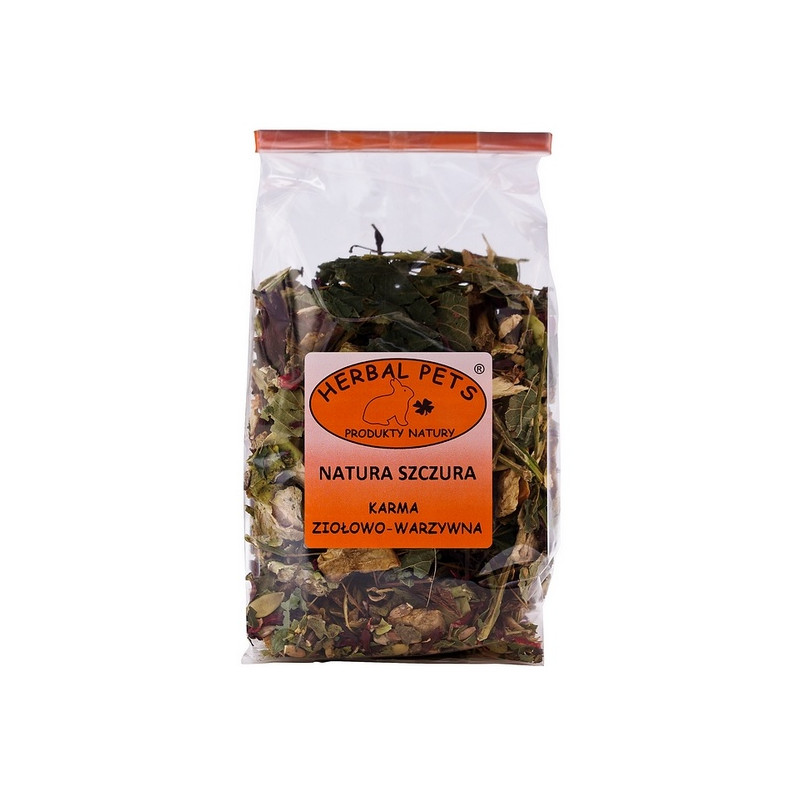 Herbal Pets Natura szczura - karma ziołowo-warzywna 150g - All4Animals Herbal Pets Natura szczura - karma ziołowo-warzywna 150g - All4Animals