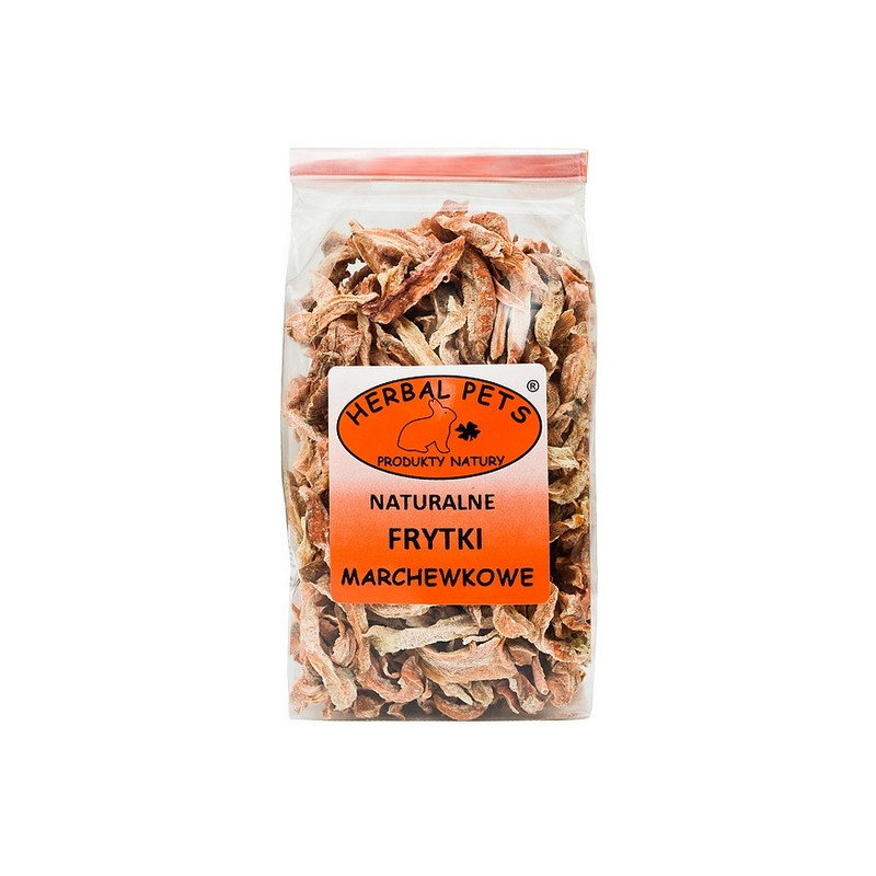 Herbal Pets Naturalne frytki marchewkowe 100g - All4Animals