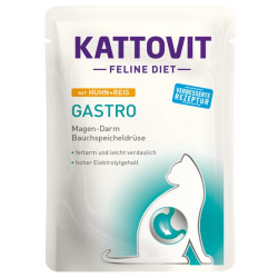 Kattovit Feline Diet Gastro kurczak i ryż saszetka 85g - All4Animals