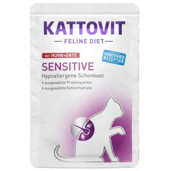 Kattovit Feline Diet Sensitive kurczak i kaczka saszetka 85g - All4Animals